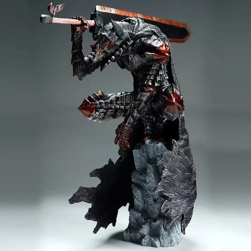 Anime Berserk Pvc Figurine Buds Berserker Armor Action Figure Berserk Black Spadaccino Collection Model Doll Toys 25Cm