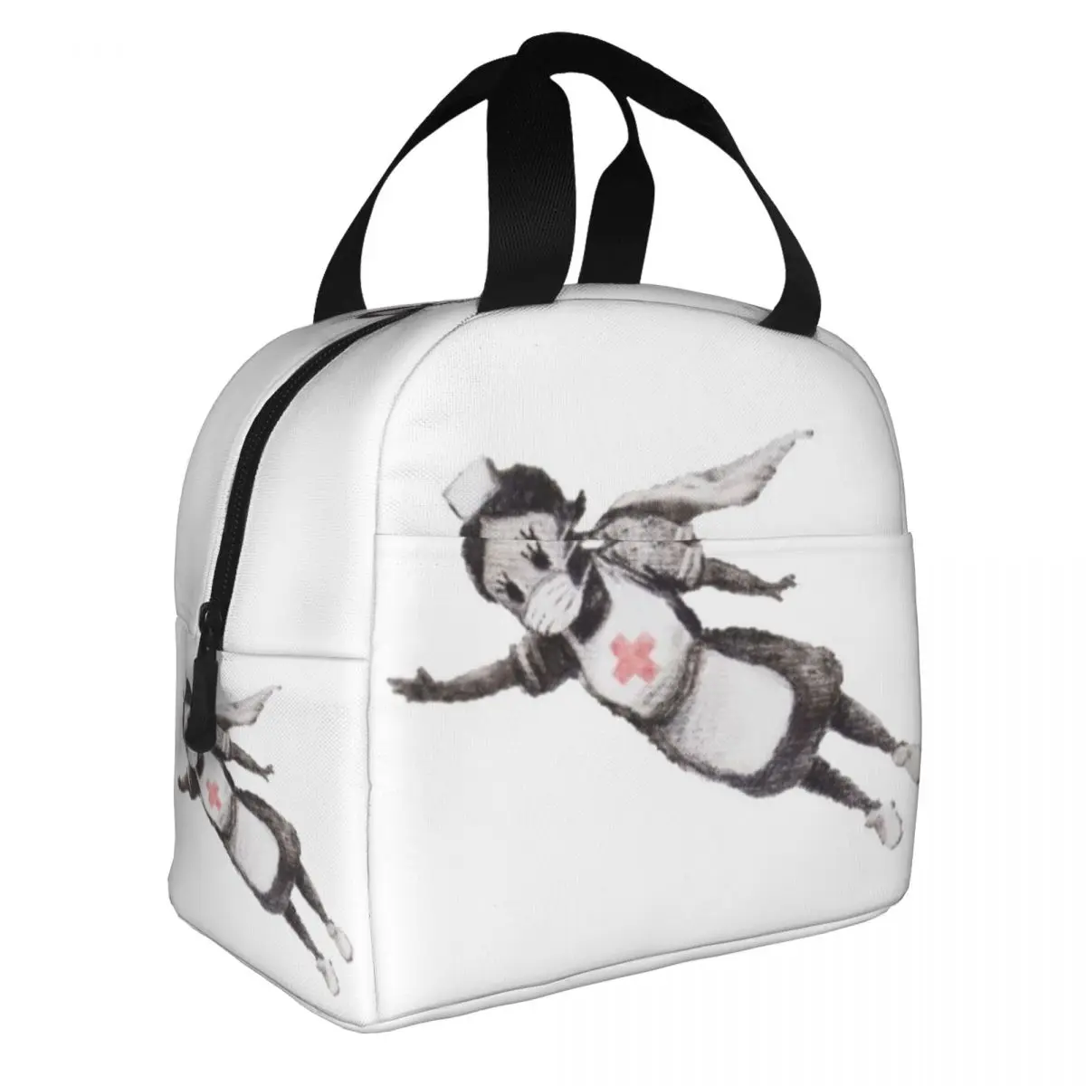 Banksy Game Changer Borsa Termica Per Il Pranzo Borsa Termica Contenitore Per Il Pranzo Street Art Graffiti Portable Lunch Box Tote School Travel