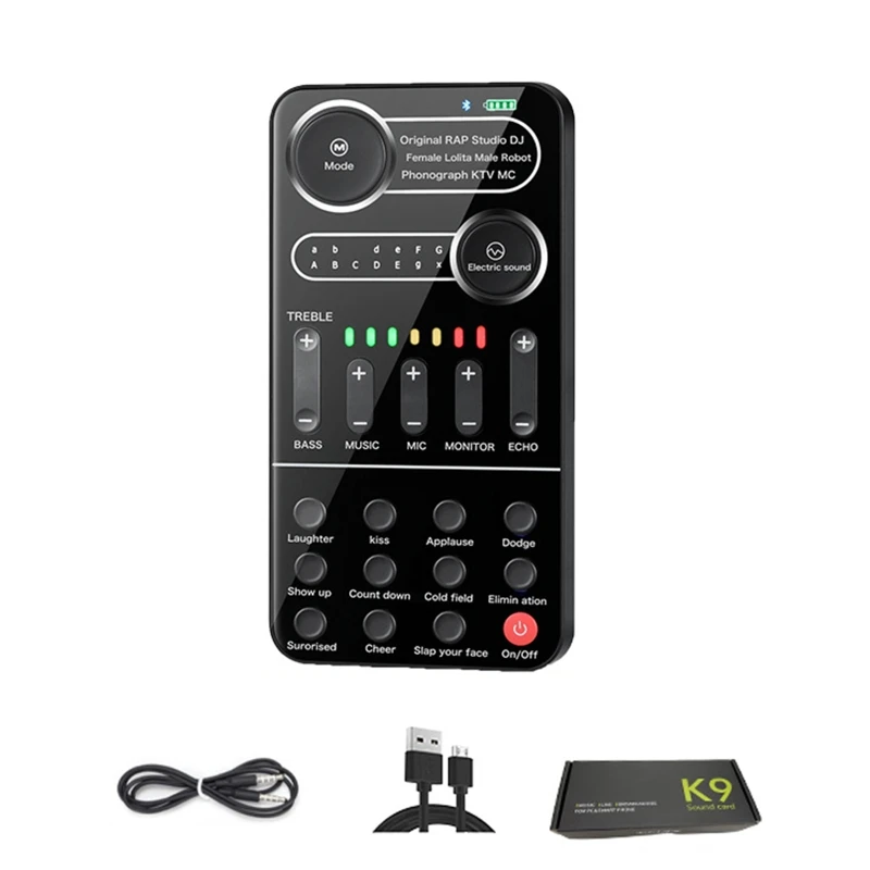 K9 Mini Voice Changer 12 Diversi Effetti Modifica Vocale Per Giochi Song Dropship