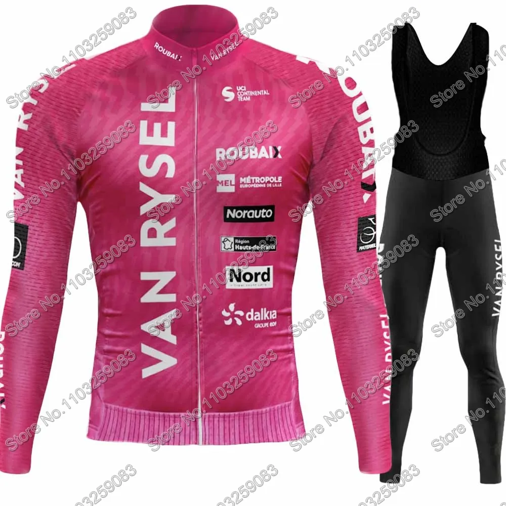 2024 Van Rysel - Roubaix Maglia Da Ciclismo Team Set Manica Lunga Inverno Francia Abbigliamento Da Ciclismo Giacca Termica Da Bici Pantaloni Da Tuta B