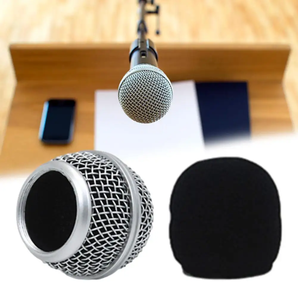 Microfono Mesh Head Grill Steel Per Sm58 Mesh Microfono Palmare Grill Mesh Head Adatto A Shure Beta Per 57A 58A 87A 845S 945