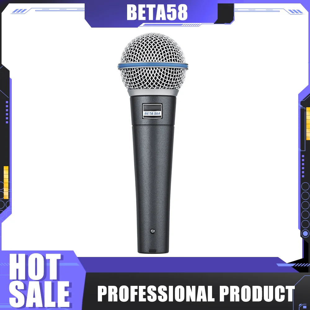 Microfono Vocale Dinamico Di Grado A Beta 58A Beta58A Di Alta Qualità Karaoke Mike Micropone Per 58 58A Beta58