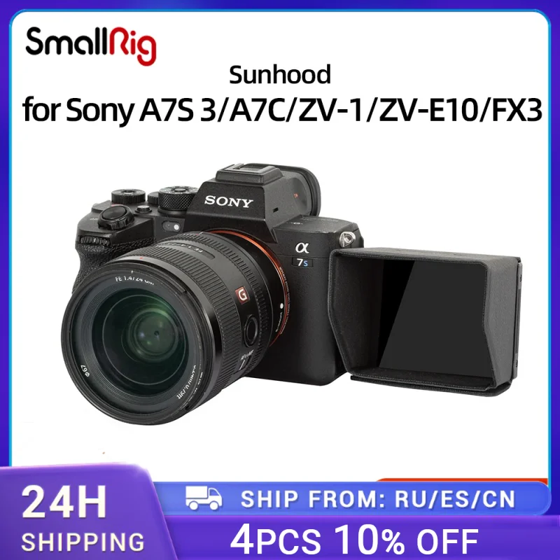 Smallrig Sunhood Per Sony Alpha 7S Iii Alpha 7C Per Sony Zv-1 Fx3 Camera Rig Per Shoot Video Photo Accessorio Portatile 3206
