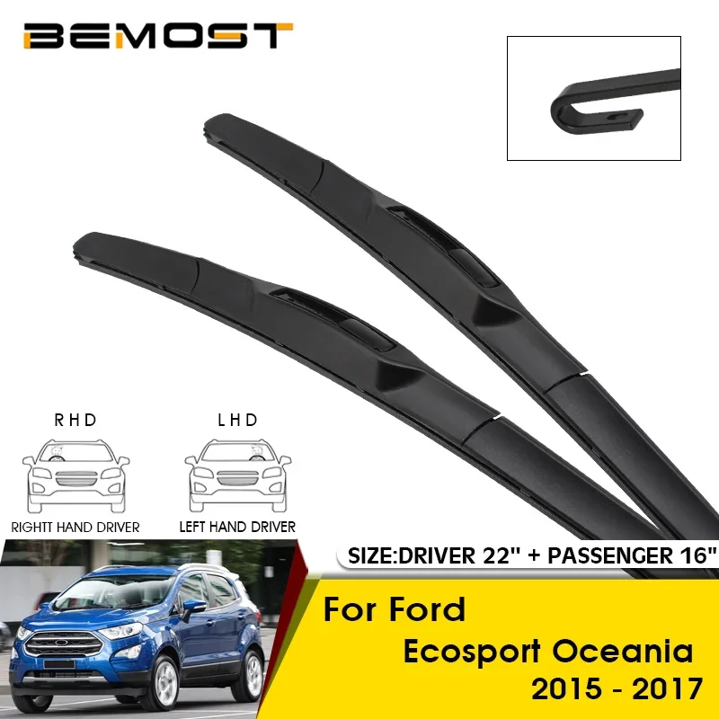 Spazzole Tergicristallo Per Ford Ecosport Oceania 2015-2017 Parabrezza Parabrezza Lame Per Finestrini Anteriori 22 "+ 16" Accessori Per Auto