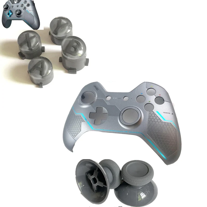 Per Xbox Un Controller Gamepad Originale Halo 5 Top Shell Custodia Custodia Frontalino Superiore Pulsanti Abxy Personalizzati Tappi Levetta