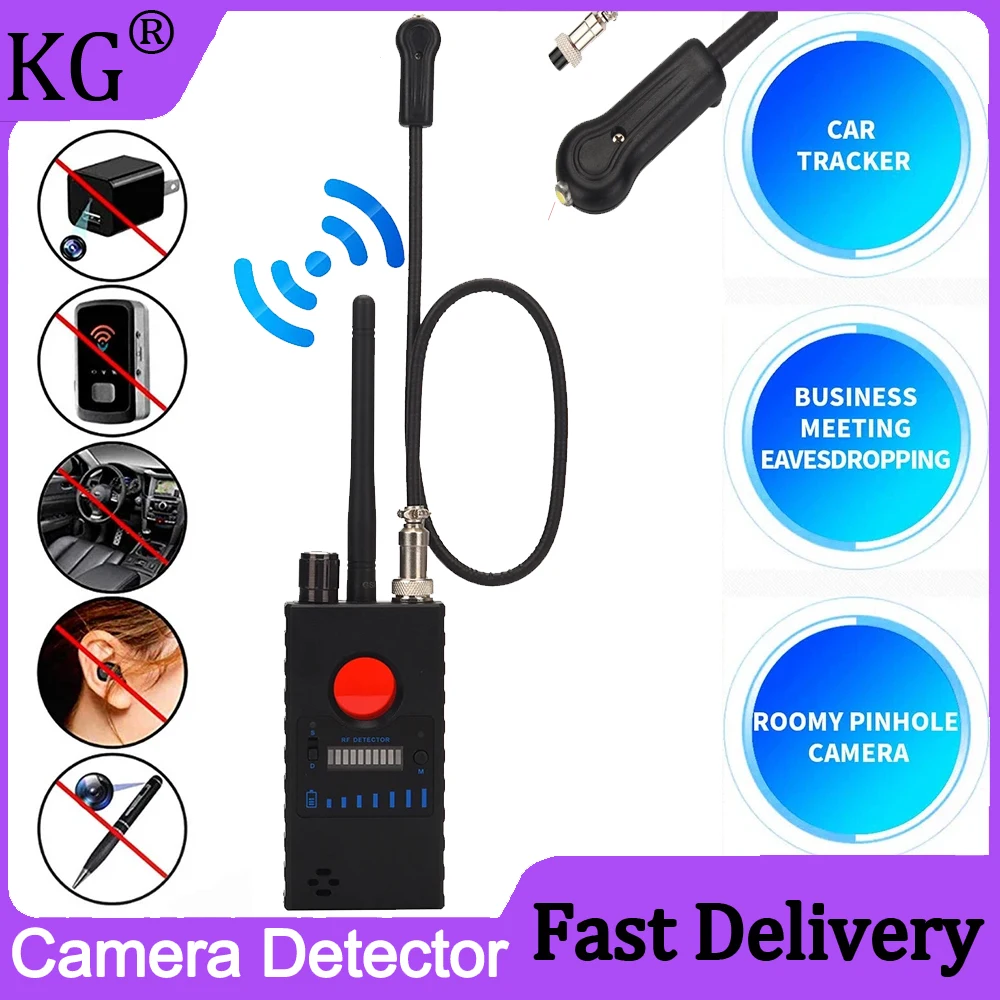 Wireless Rf Signal Tracker Finder Anti-Spy Mini Camera Detector Bug Localizzatore Gps Radio Scanner Protezione Di Sicurezza Gadget Spia