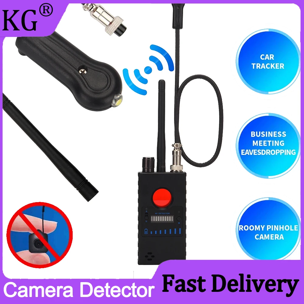 Rilevatore Rf Anti-Spia Mini Cercatore Di Telecamere Nascoste Wireless Bug Gps Tracker Rilevamento Del Segnale Scanner Radio Portatile Trova Spy Gear