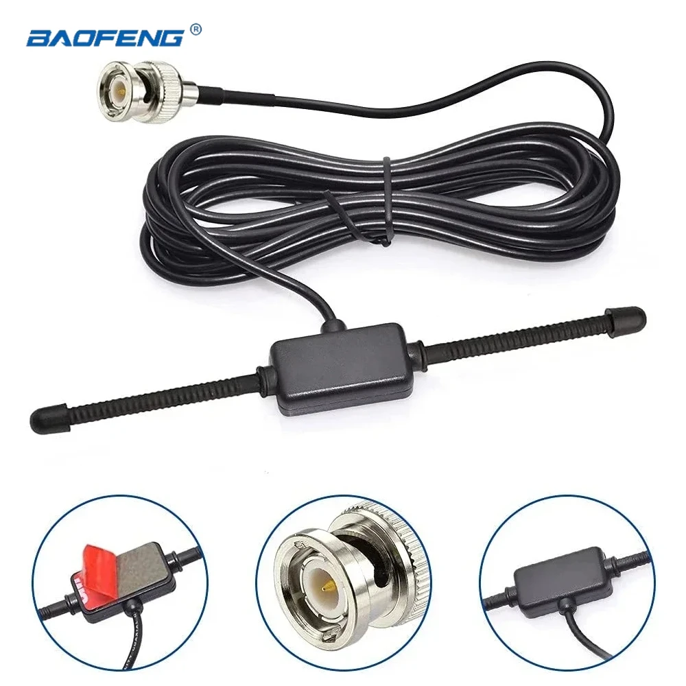 Vhf Uhf Car Truck Police Scanner Antenna Di Montaggio Adesivo Veicolo Ham Radio Radio Amatoriale Scanner Mobile Antenna Dipolo Maschio Bnc