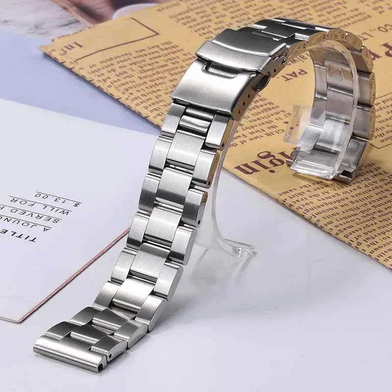 Cinturino Per Orologio In Acciaio Inossidabile Da 18-24Mm Per Cinturino Subacqueo Seiko 5 Per Rolex Submariner Datejust Daytona Big Size Uomo Donna