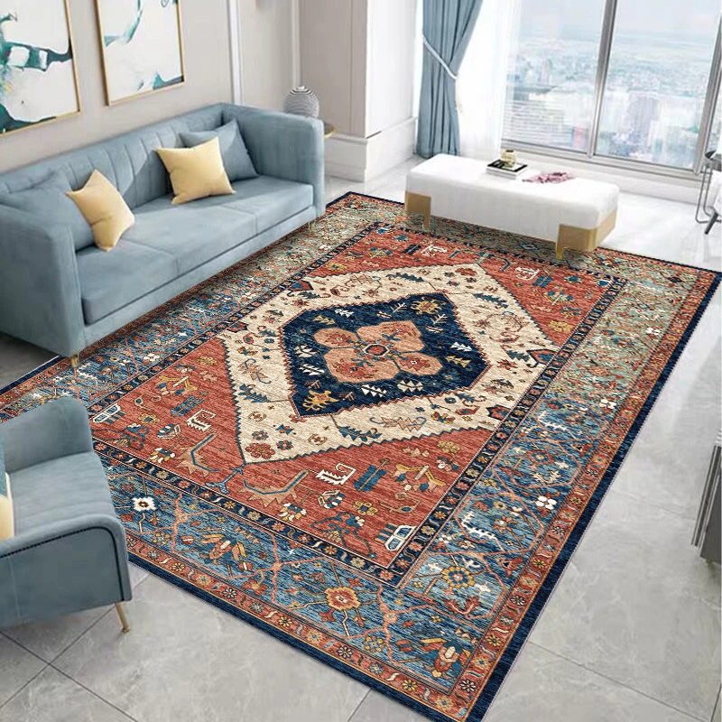 Tappeto Per Camera Da Letto In Stile Etnico Tappeti Retrò Americani Persiani Ampia Area Decorazione Soggiorno Tappeto S Guardaroba Lounge Tappeto Lava
