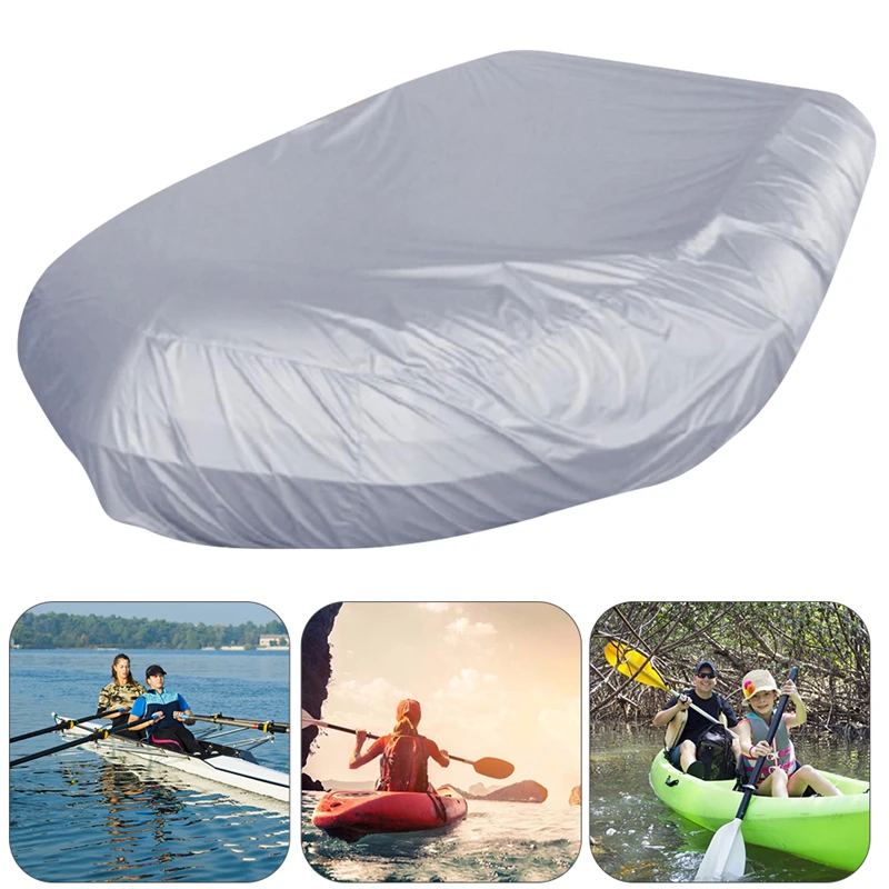 Copertura Per Gommone Per Kayak Copertura Per Gommone Per Gommone Impermeabile Protezione Antipolvere Solare Uv Abiti Di Stoccaggio Tenero 7.5-17Ft 7 
