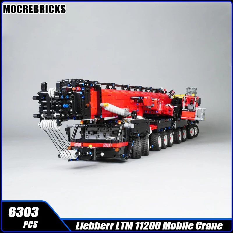 Moc-169020 City Engineering Liebherr Ltm 11200 Gru Mobile Building Block Technology Assembly Model Brick Toy Gifts