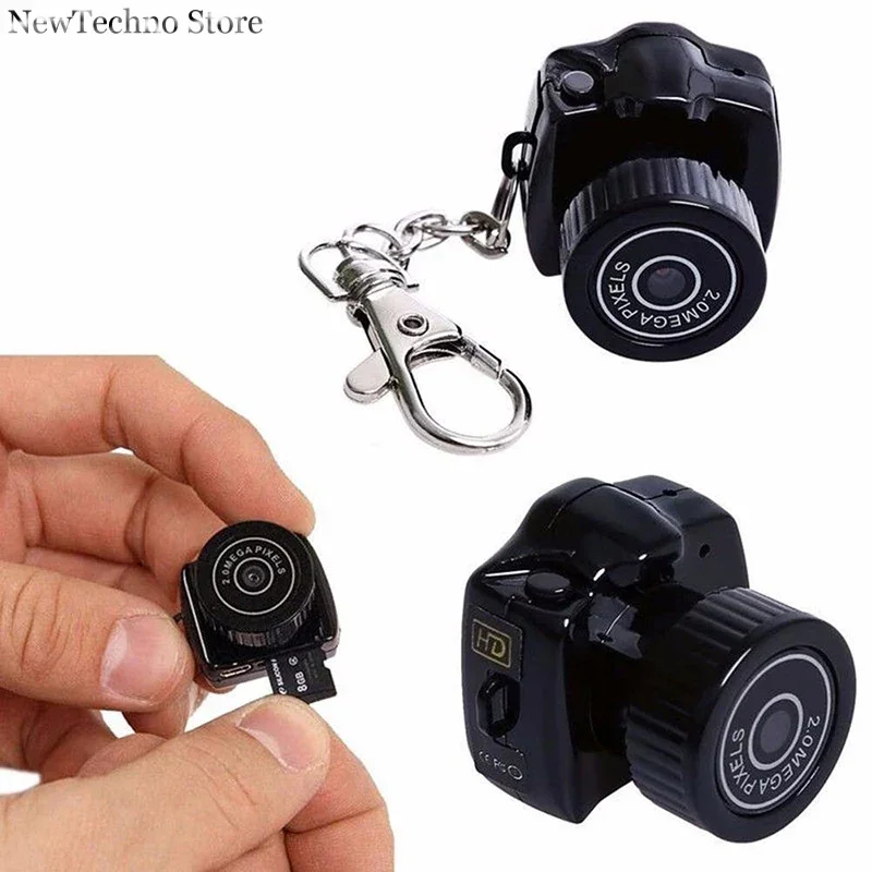 Mini Videocamera Videocamera 480P Micro Dvr Videocamera Y2000 Webcam Portatile Videocamera Registratore Vocale Con Portachiavi
