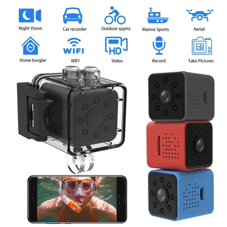 Sq23 Videocamera Sportiva Wifi Sensore Video Videocamera Per Visione Notturna Videocamera 1080P Hd Microcamere Dvr Motion Action Camera Impermeabile P