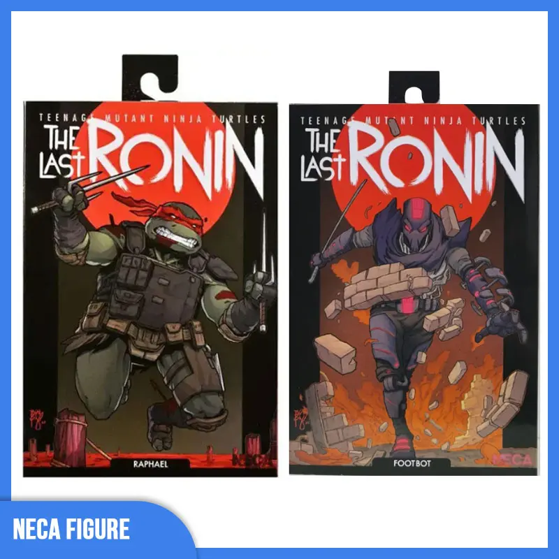 [Disponibile] Figura Neca Originale L'Ultimo Ronin Tartarughe Raphello Foot Bot Karai Action Figure Model Collection Giocattoli Regali