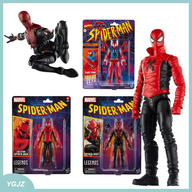 Marvel Legends Spider-Man Comics Action Figure Scarlet Spider Spider-Shot Last Stand Figure Anime Figurine Statue Model Dolls