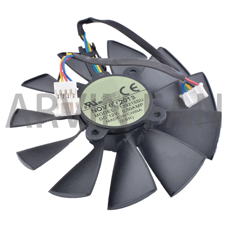 Raffreddamento Revolution T129215Su 95Mm Dc 12V 0.5A Gtx760 780 780Ti R9 280 290 R9 280X 290X R9 390 390X Gtx970 Vga Card Coolng Fan