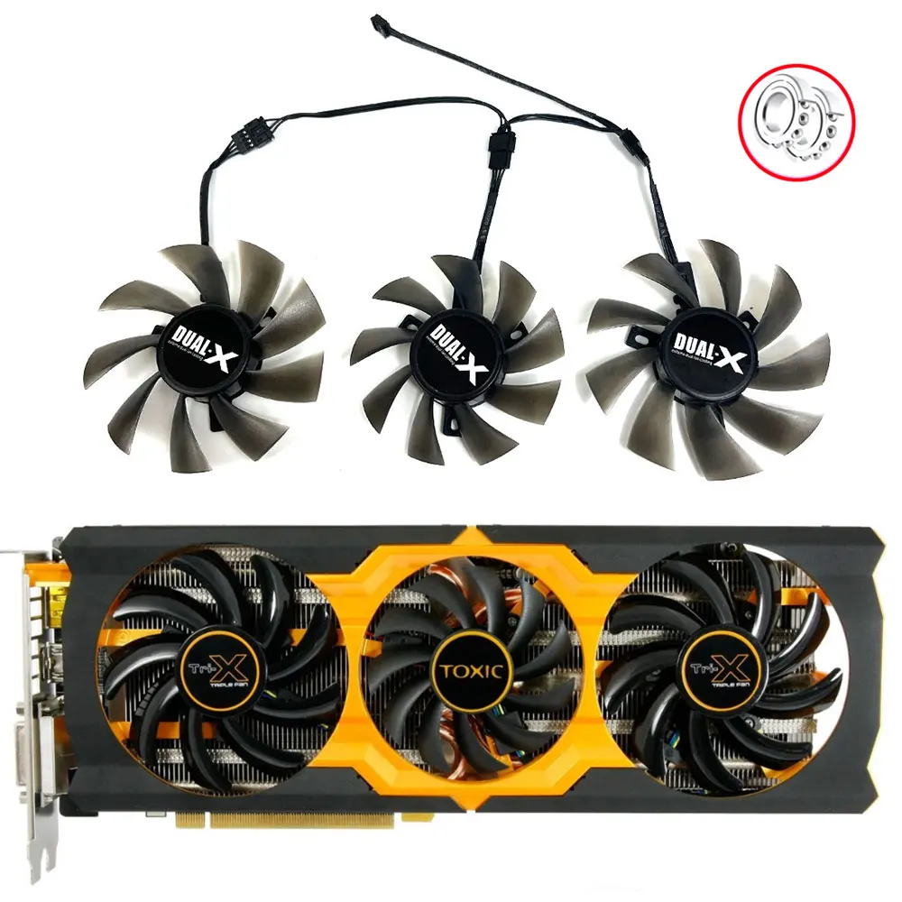 Fai Da Te Fd7010H12S 0.35A R9 280X, R9 270X Gpu Ventola, Per Sapphire R9 270X, Sapphire R9 280X Ventola Di Raffreddamento Della Scheda Grafica