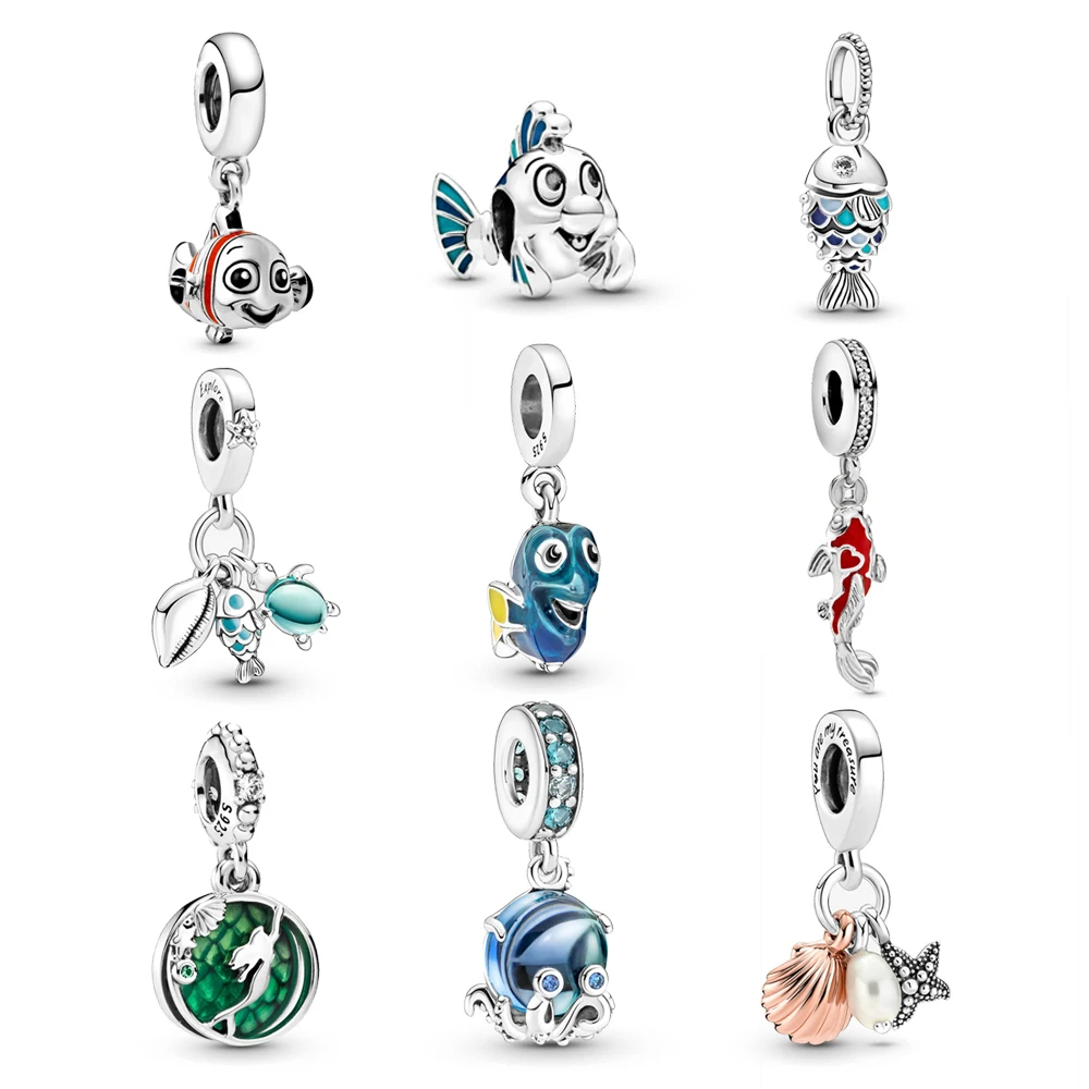 Fit Original Pandora Bracciali Charms Disney Pixar Dory Ciondola Charm Beads Ciondolo Gioielli Berloque