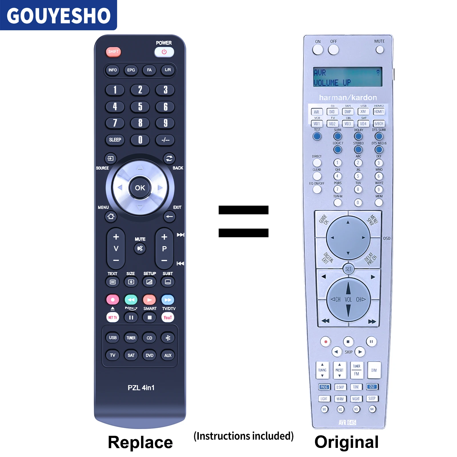 Nuovo Telecomando Per Harman Kardon Avr630 Avr 645 430 Dpr 2005 Dpr 1001 Avr265 Avr3650 3550Hd