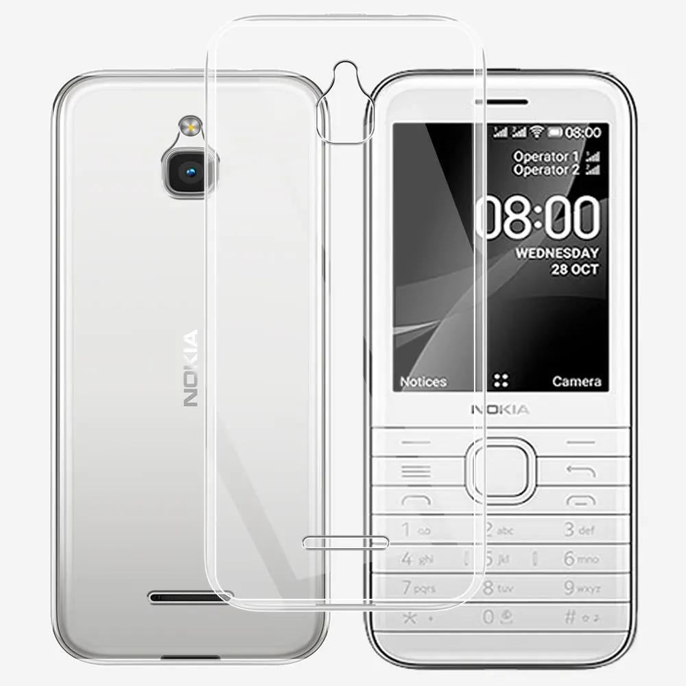 Per Nokia 8000 Custodia 4G Custodia Morbida In Silicone Trasparente Da 2.8 Pollici Per Nokia 8000 Funda Per Nokia 8000 Trasparente Nokia8000 Coque