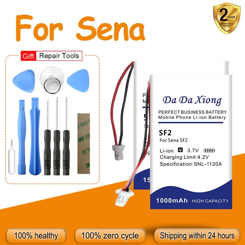 Senasmart Hjc10B Smh-5 Smh-10 Sostituire La Batteria Per Sena 50S Sf2 Slr2 Sp51 Smh-5 Smh-10 Smart Hjc 10B Bateria + Kit Di Attrezzi