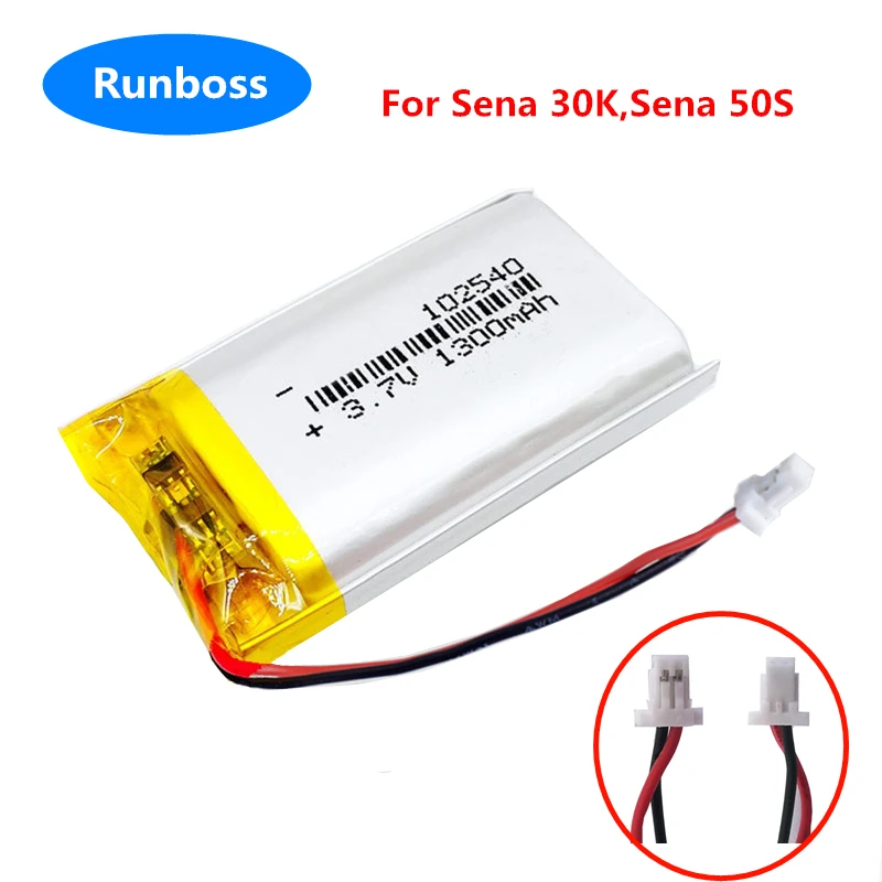 Batteria 50S 1300Mah Per Octelect Sena 50S / 30K Moto Auricolare Bluetooth Casco Citofono Batterie Di Ricambio