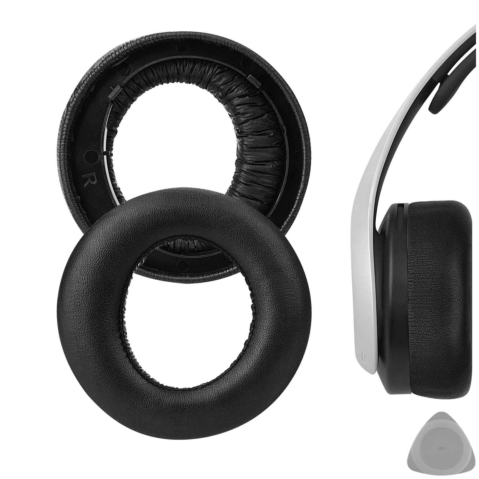 Geekria Elite Cuscinetti Auricolari Di Ricambio In Pelle Di Pecora Per Sony Playstation 5 Pulse 3D Ps5 Cuffie Wireless Cuscini Per Le Orecchie