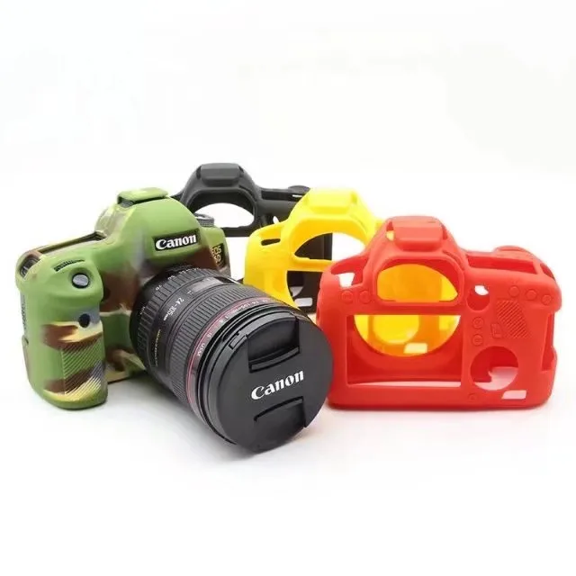 Custodia Protettiva In Gomma Siliconica Morbida Per Videocamera Dslr Per Canon Eos 6D @