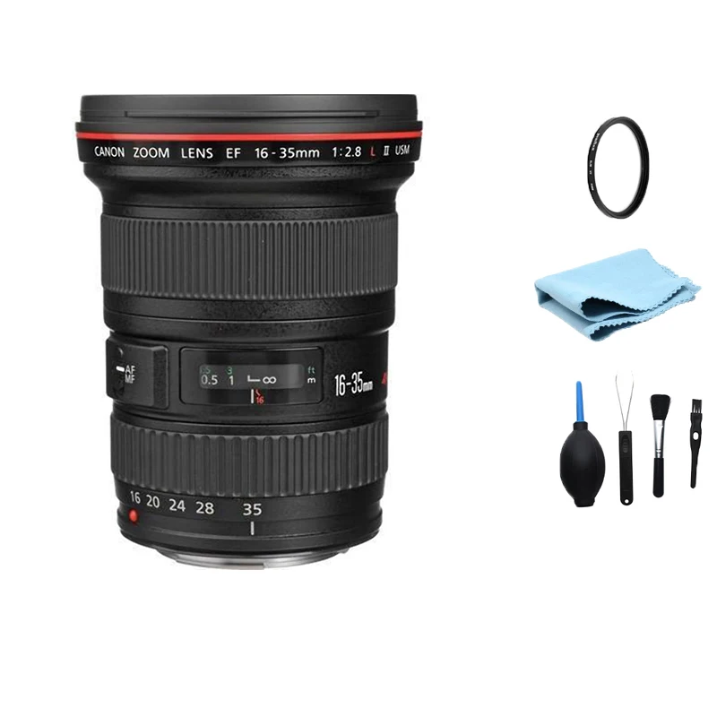 Obiettivo Canon Ef 16-35Mm F/2.8L Ii Usm Per Canon Eos 5D Mark Iv 5 D3 6D Mark Ii 6D 7D 7 D2 90D 80D 77D 5 D2 Slr Camera (Usato)