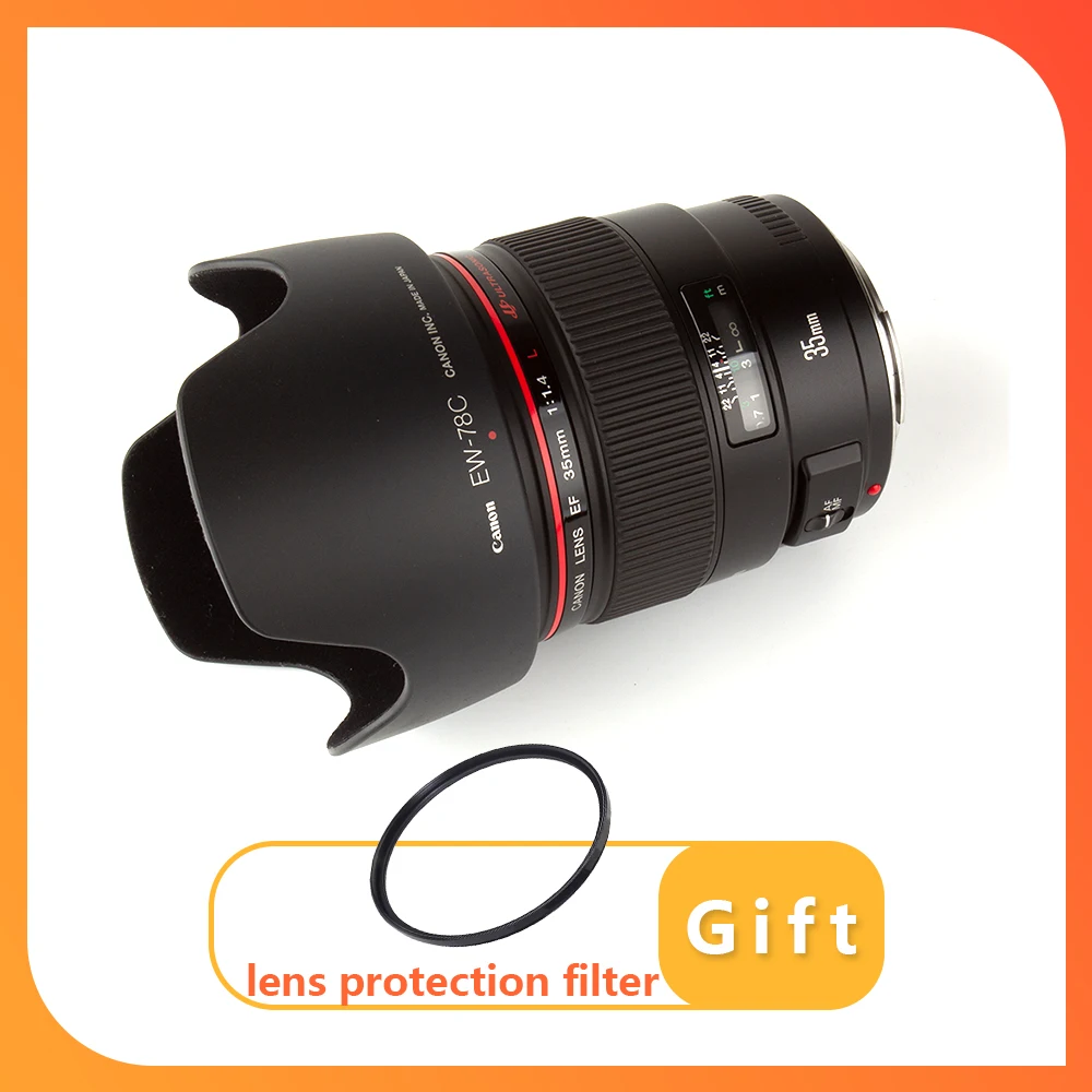 Obiettivo Canon Ef 35Mm F/1.4L Usm Per Canon Eos 1Dx Mark Ii 5 D4 5 D3 6D Mark Ii 6D 7D 7 D2 90D 80D 77D 5 D2 Slr Camera
