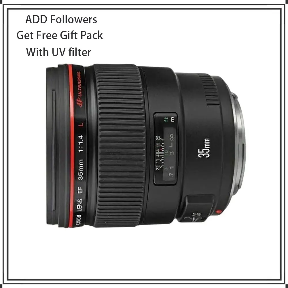 Obiettivo Canon Ef 35Mm F/1.4L Usm Per Canon Eos 1Dx Mark Ii 5 D4 5 D3 6D Mark Ii 6D 7D 7 D2 90D 80D 77D 5 D2 Slr Camera