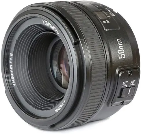 Yongnuo Yn50Mm F1.8 Standard Prime Lens Auto Per Nikon F Mount D7200 D90 D750 D610 Dslr Camera, Per Canon 6D 90D 80D Dslr Camera