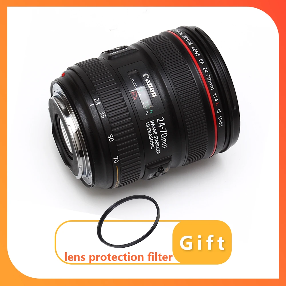 Canon Ef 24-70Mm F/4L È Obiettivo Usm Per Canon Eos 5D Mark Iv 5 D3 6D Mark Ii 6D 7D 7 D2 90D 80D 77D 5 D2 Fotocamera Slr