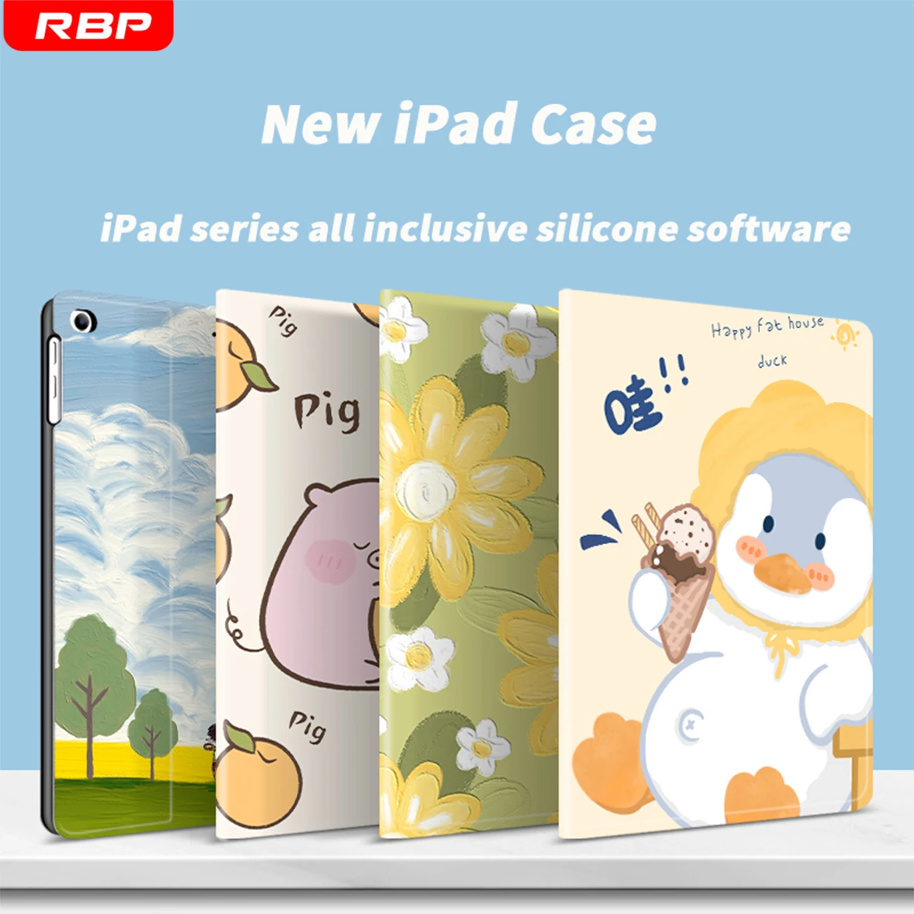 Rbp Per Ipad Air5 Air4 2020 Per Ipad 10.2 7/8/9Th Gen Caso Per Ipad 4 9.7 2012 Pro 10 10.9 2022 10.5 11 12.9 Pollici Mini 2456 Caso