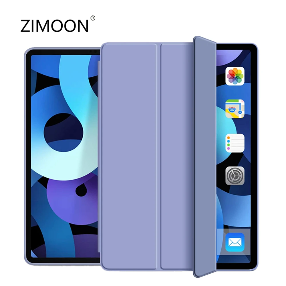 Custodia In Silicone Thrifold Per Ipad Air 5 Smart Cover Per Ipad 10 Pu Cover Per Ipad Pro 11 Slimshell Protettivo Per Ipad Mini 6