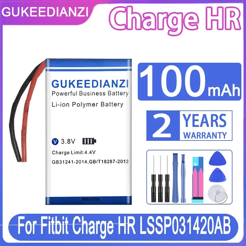 Gukeedianzi Batteria Di Ricambio 100Mah Per Batterie Digitali Fitbit Charge Hr Muslimah