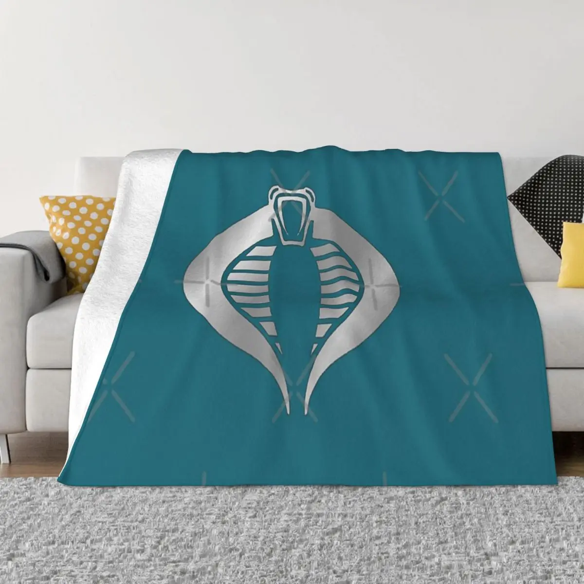 Gi Joe Cobra Copperhead Logo Coperta Copriletto Sul Letto Anime Keep Warm
