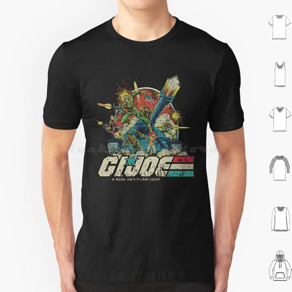 Maglietta Degli Eroi Americani Reali Cotone Uomo Donna Stampa Fai Da Te Gi Joe 1980S 80S Army Commander Vostro Gijoe G I Joe Military Snakeyes