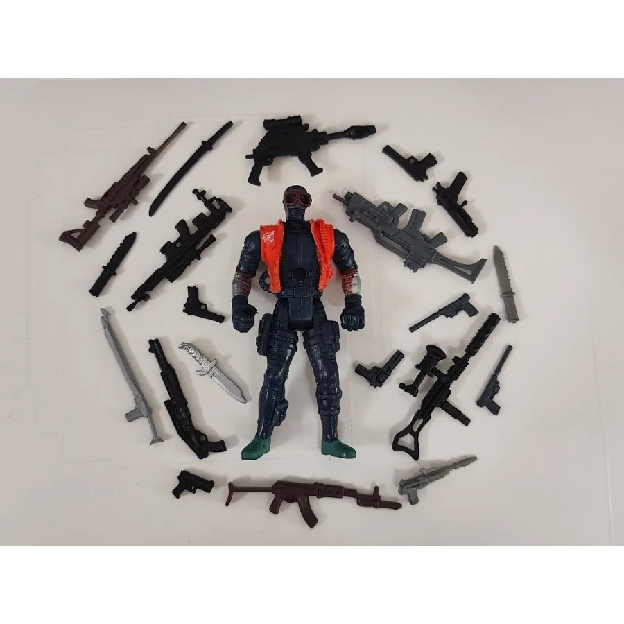 3.75 "Gi Joe Special Forces Diver #1128 Con 5 Pezzi Di Accessori Figura Casuale