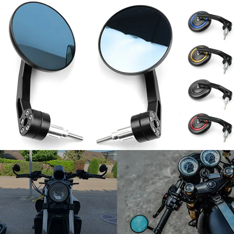 7/8 "Misura Per Kawasaki Versys Vulcan S Ninja 650 Cb1000R Xl1000V Zx6R 7R 9R 10R 14R Gtr1400 Specchietto Retrovisore Laterale Manubrio