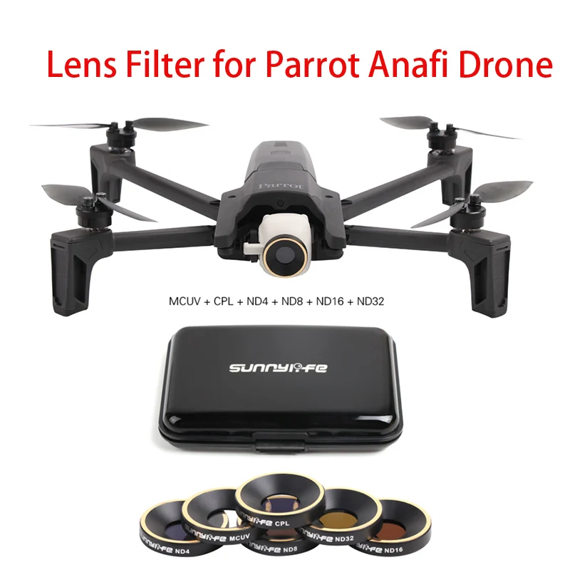 Pappagallo Anafi Mcuv Cpl Nd4 Nd8 Nd16 Nd32 Filtro Obiettivo Della Fotocamera Per Parrot Anafi Drone Accessori Freeshipping