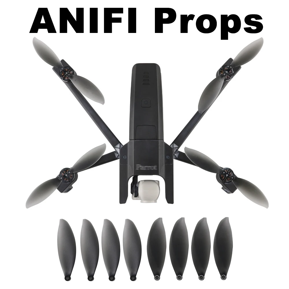 8Pcs Anafi Eliche Pieghevole Puntelli Per Parrot Anafi Fotocamera Drone Cw Ccw Elica Di Ricambio Puntelli Vite Pezzi Di Ricambio