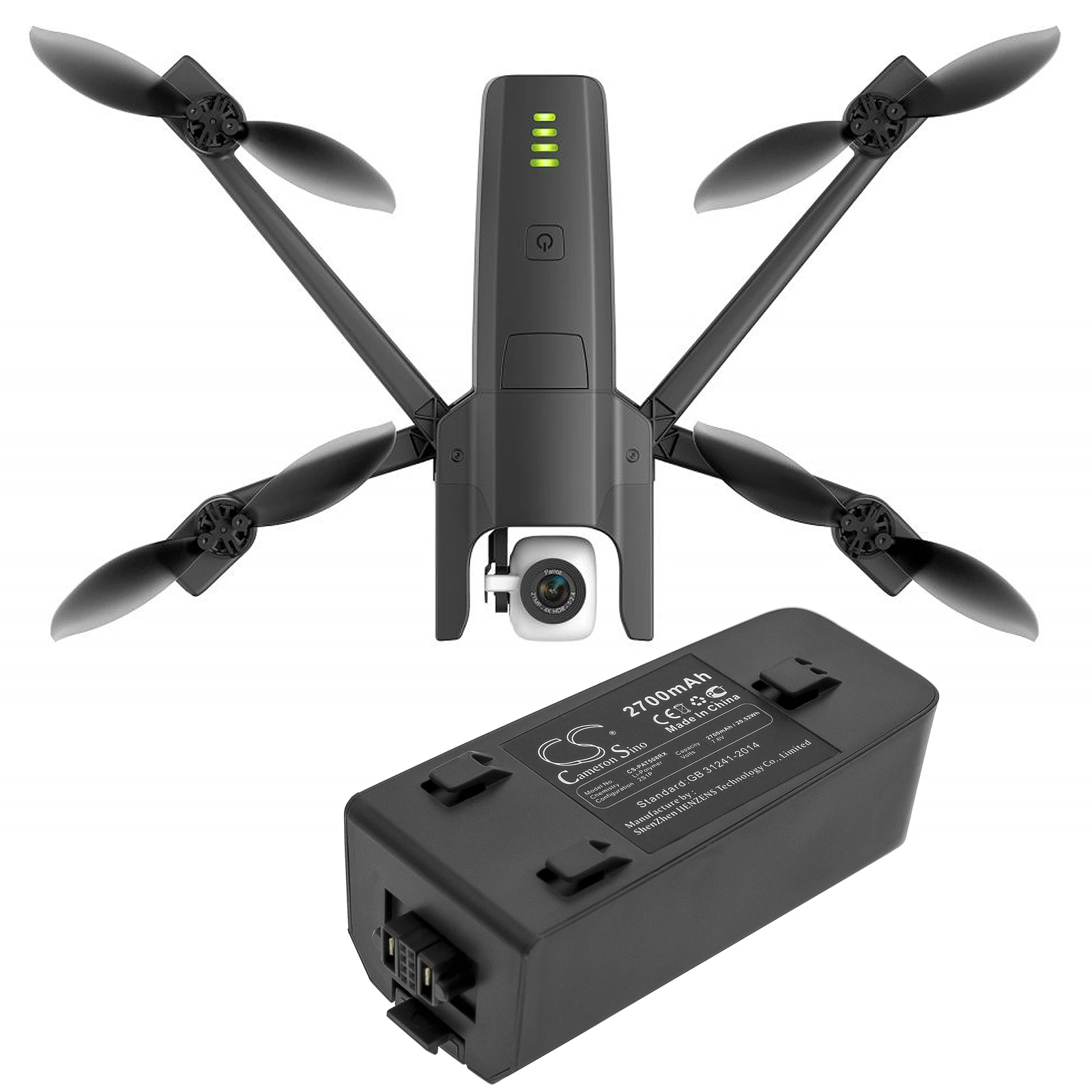Cameron Sino 2700Mah Batteria Per Parrot Anafi Anafi Extended Anafi Fpv Anafi Thermal Anafi Work 50869Bbl Pf070312