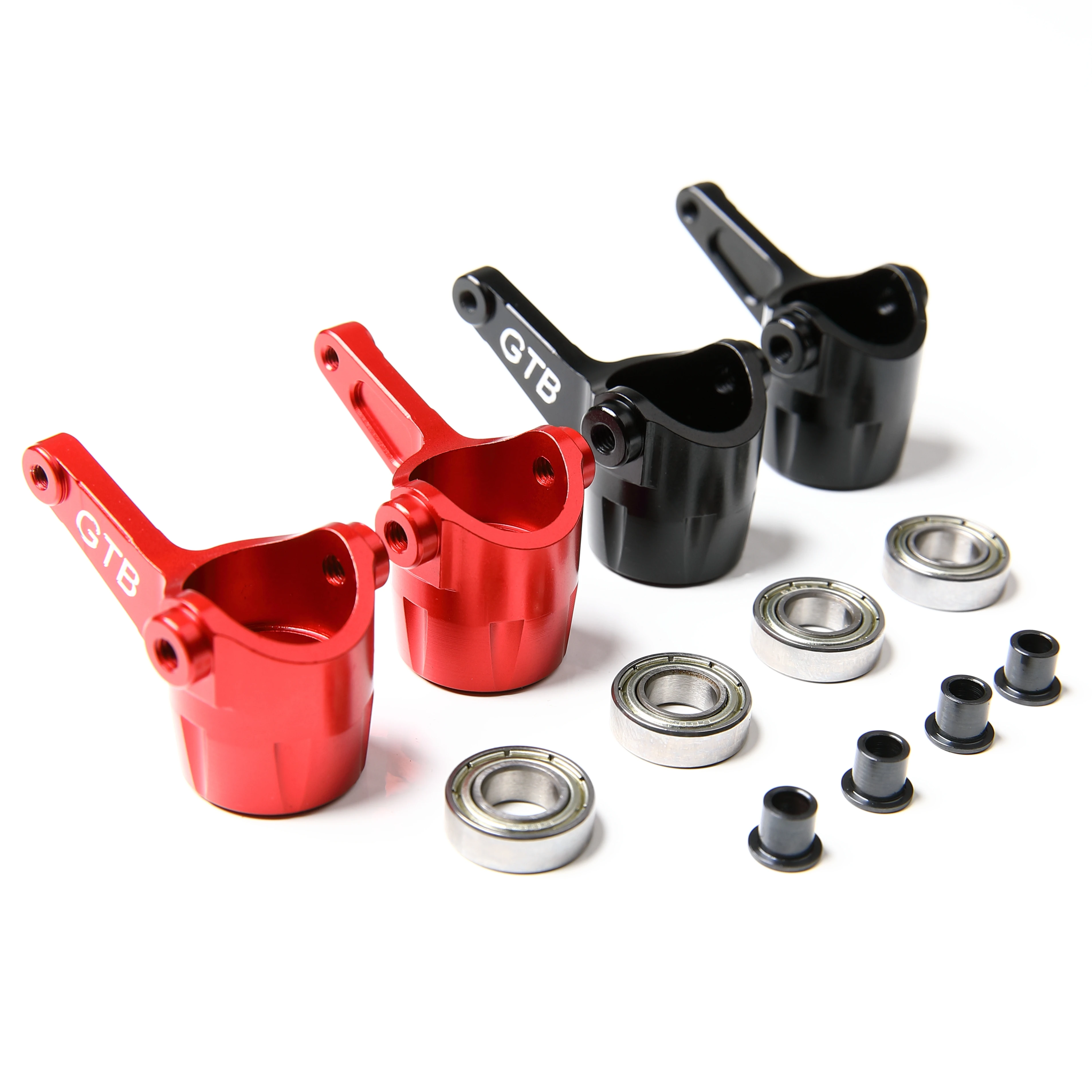Gtb Cnc Alluminio 1/8 Rc Auto Kyosho Mad Crusher Mad Force Foxx Usa-1 Snodo Dello Sterzo