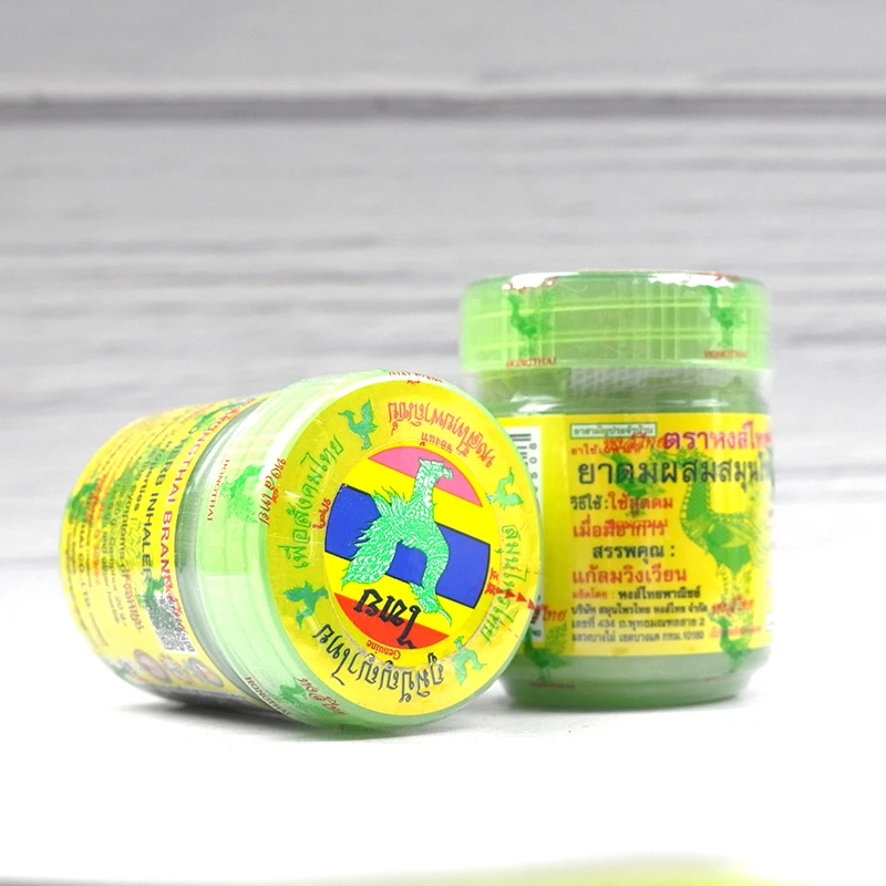 Hongthai Herb Inhaler Mint Refresh Mal Di Testa Vertigini Massaggio Muscolare Relax Trattamento Essenziale