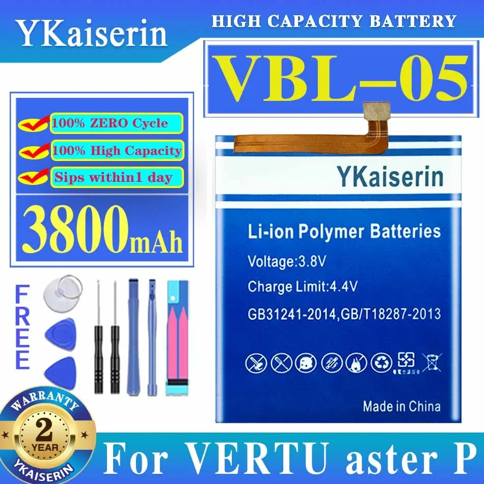 Ykaiserin Batteria Di Ricambio Bp-9V Vbl-02 Vbl-05 Per Vertu Aster Signature Touch V03 Vbl-02 V06 Aster P Batteria Per Cellulare