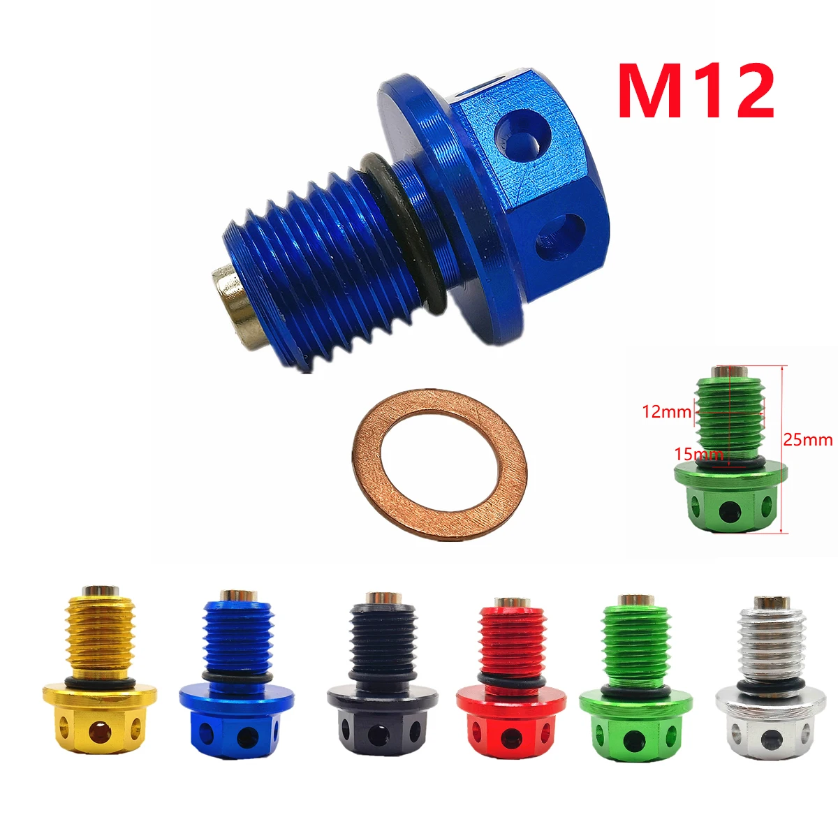 Oil Drain Plug Bolt For Yamaha Yz 250/X Tricker Serow 250 Xt250X Wr250R/X Kawasaki Klx150S Klx125 D-Tracker 125 Klx110/L