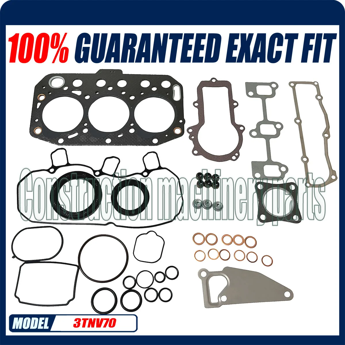 3 Tnv70 Per Kit Guarnizioni Motore Yanmar Per Generatore Caricatore Escavatore John Deer Xuv850D