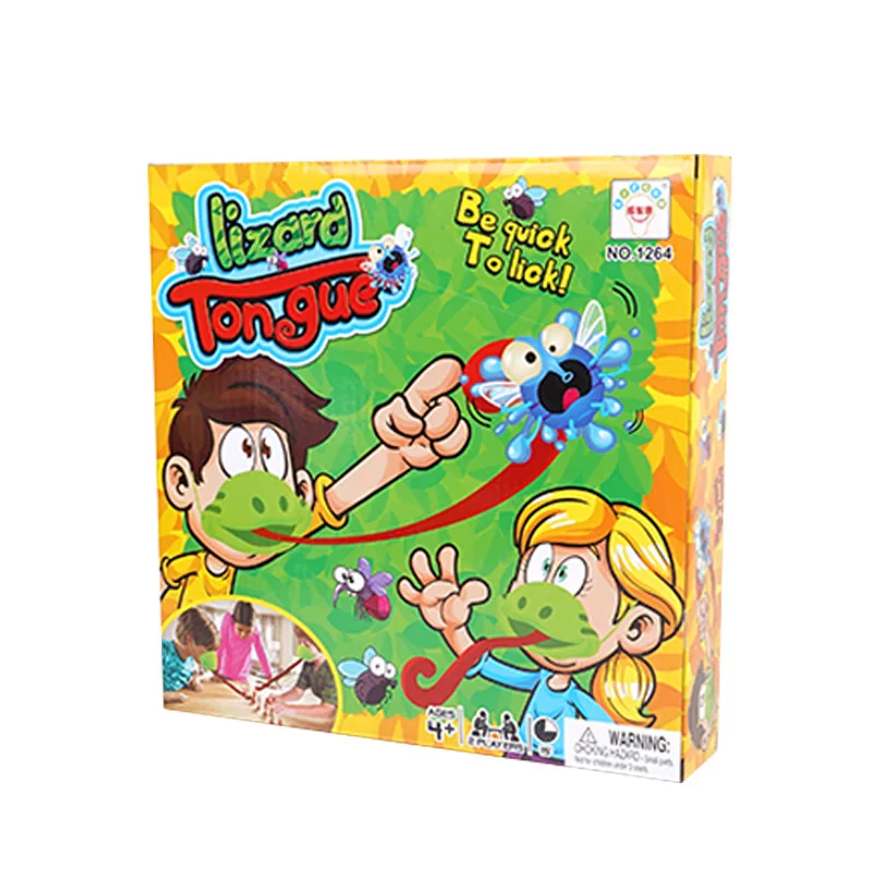Tongue Tic-Tac Chameleon Frog Mouth Take Card Tongue Family Party Toy Be Quick To Lick Cards Toy Set Gioco Divertente Regalo Per Bambini
